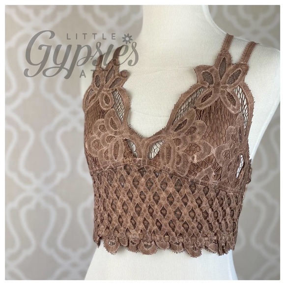 POL Longline Mineral Wash Lace Bralette - Picture 8 of 12
